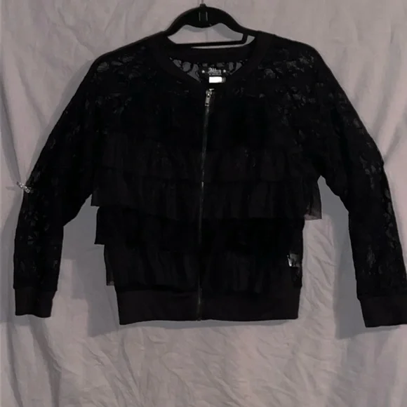 **REDUCED*** Abby Dawn Short Bolero Jacket lace zip up - Picture 1 of 6